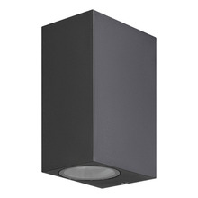 Eglo Medellin væglampe 4-kant i sort - udendørs